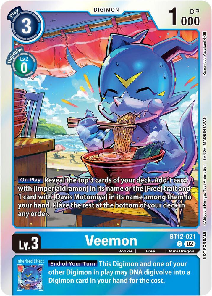Veemon - BT12-021 - P (Gen Con 2023) - Foil